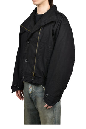 MILITARY BUTTON JACKET / BLK