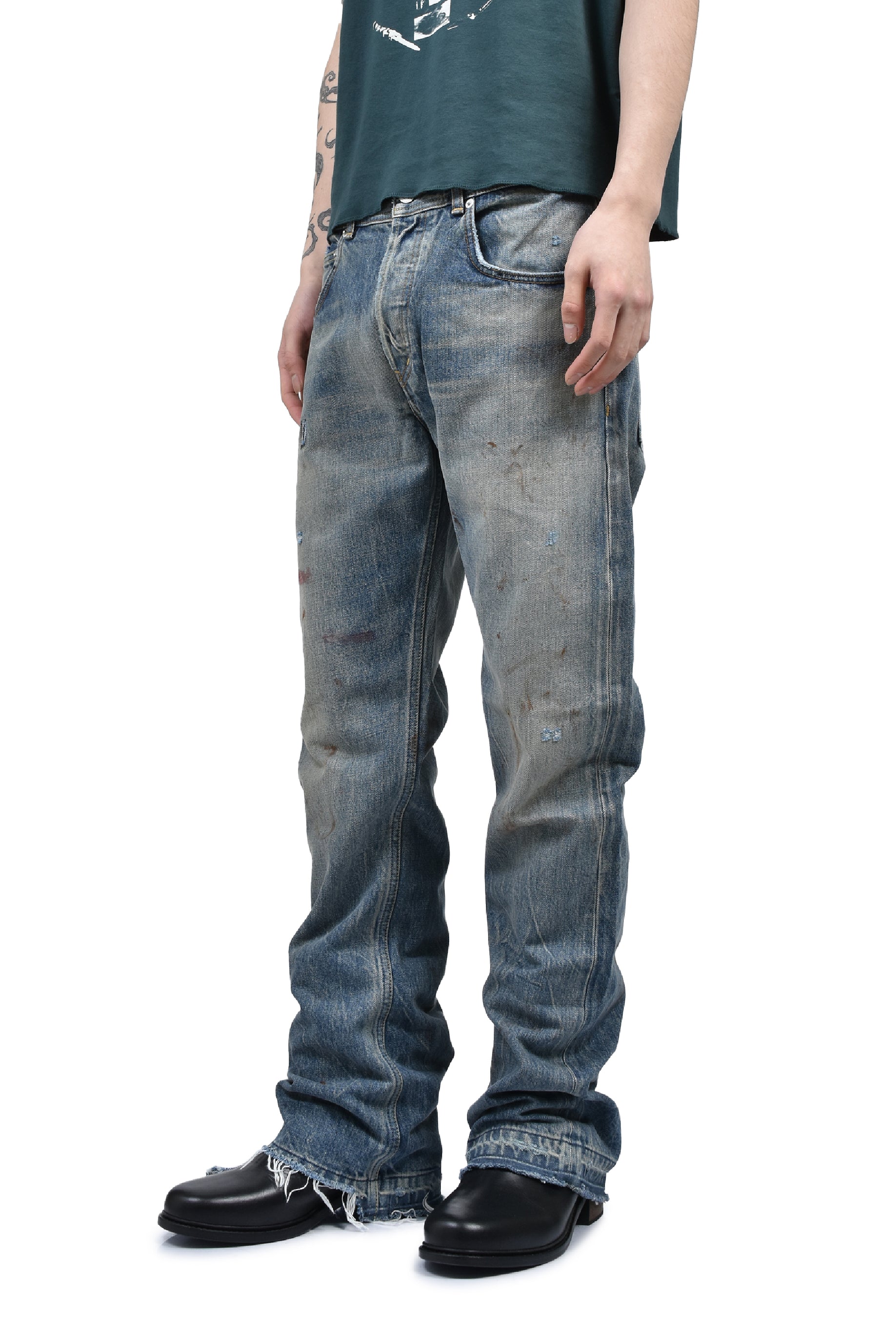 ELVIS TEXAS FLARE JEANS / ANTIQUE BLU