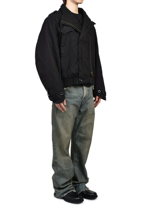 MILITARY BUTTON JACKET / BLK