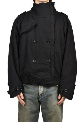 MILITARY BUTTON JACKET / BLK