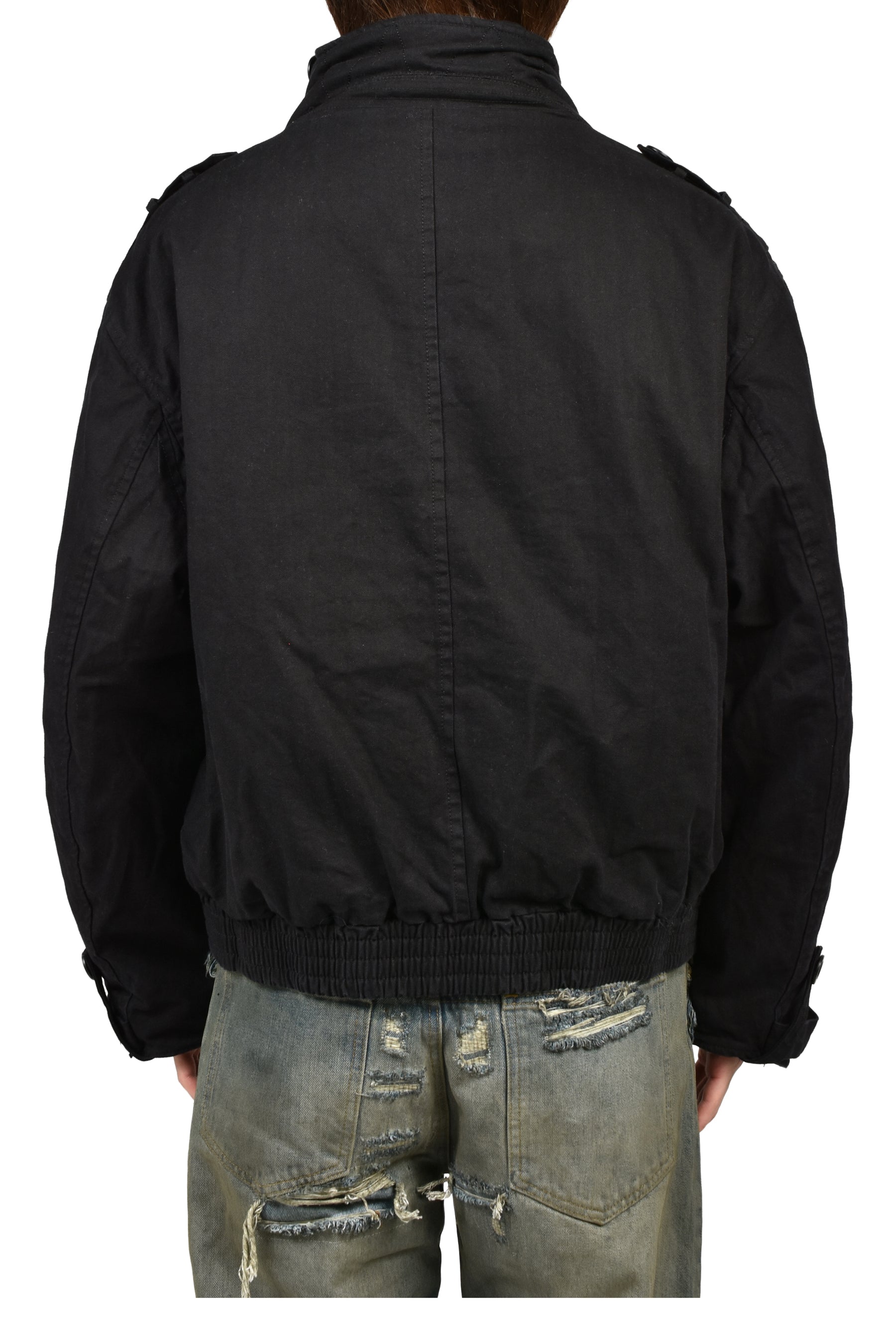 MILITARY BUTTON JACKET / BLK