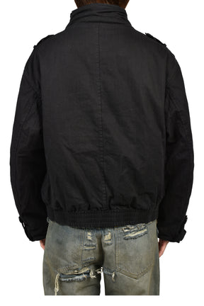 MILITARY BUTTON JACKET / BLK
