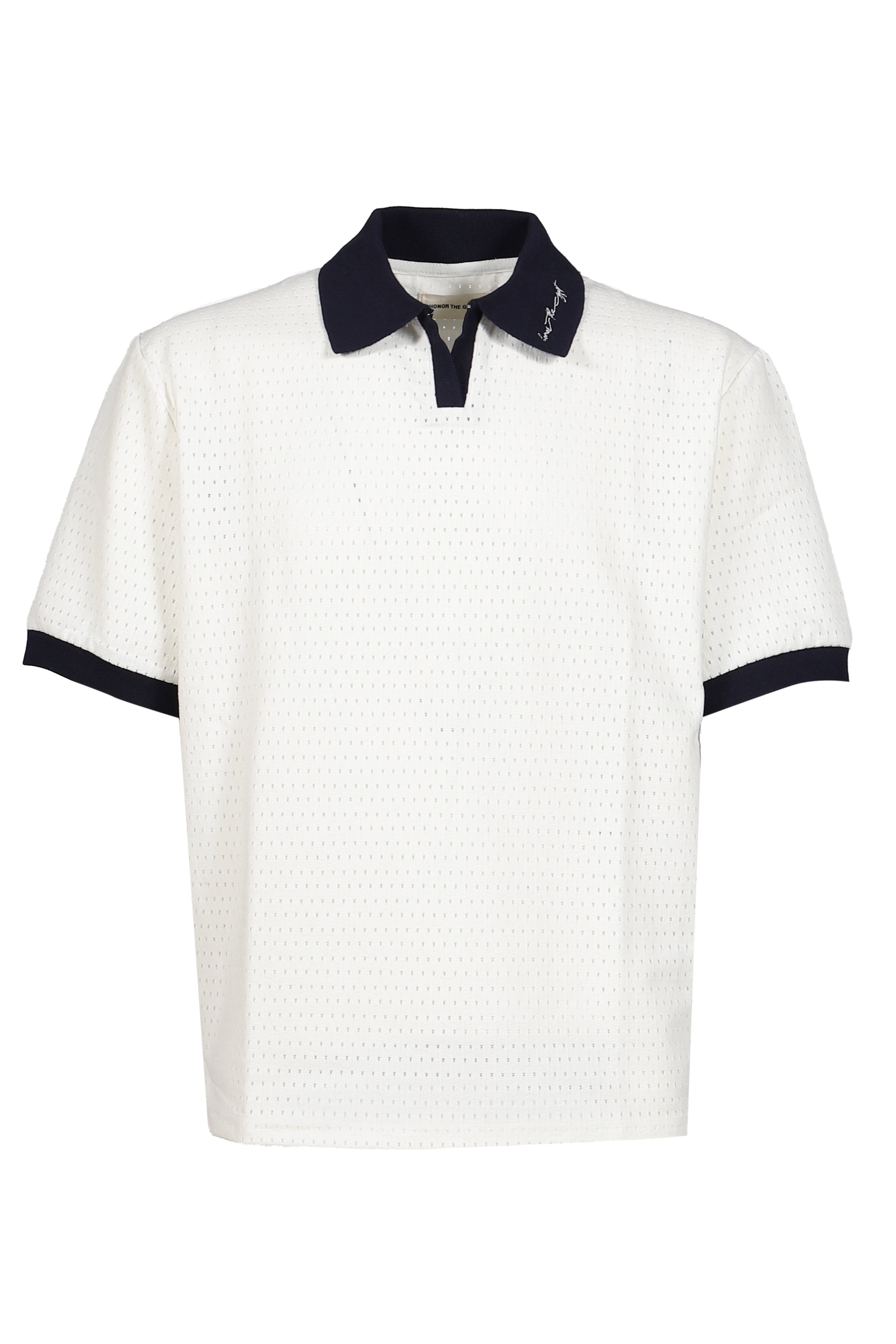 PIQUE COLORBLOCK POLO / BONE