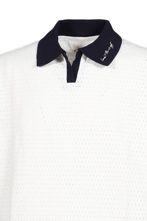 PIQUE COLORBLOCK POLO / BONE