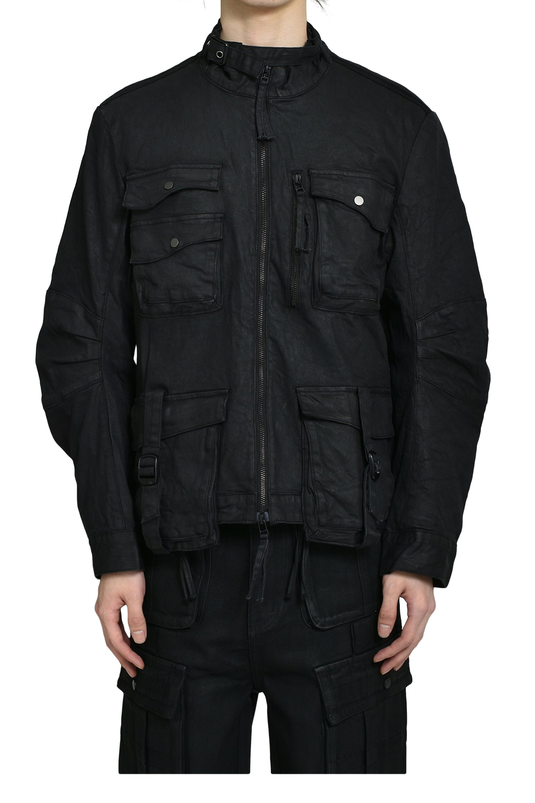 MILITARY CARGO JACKET / BLACK