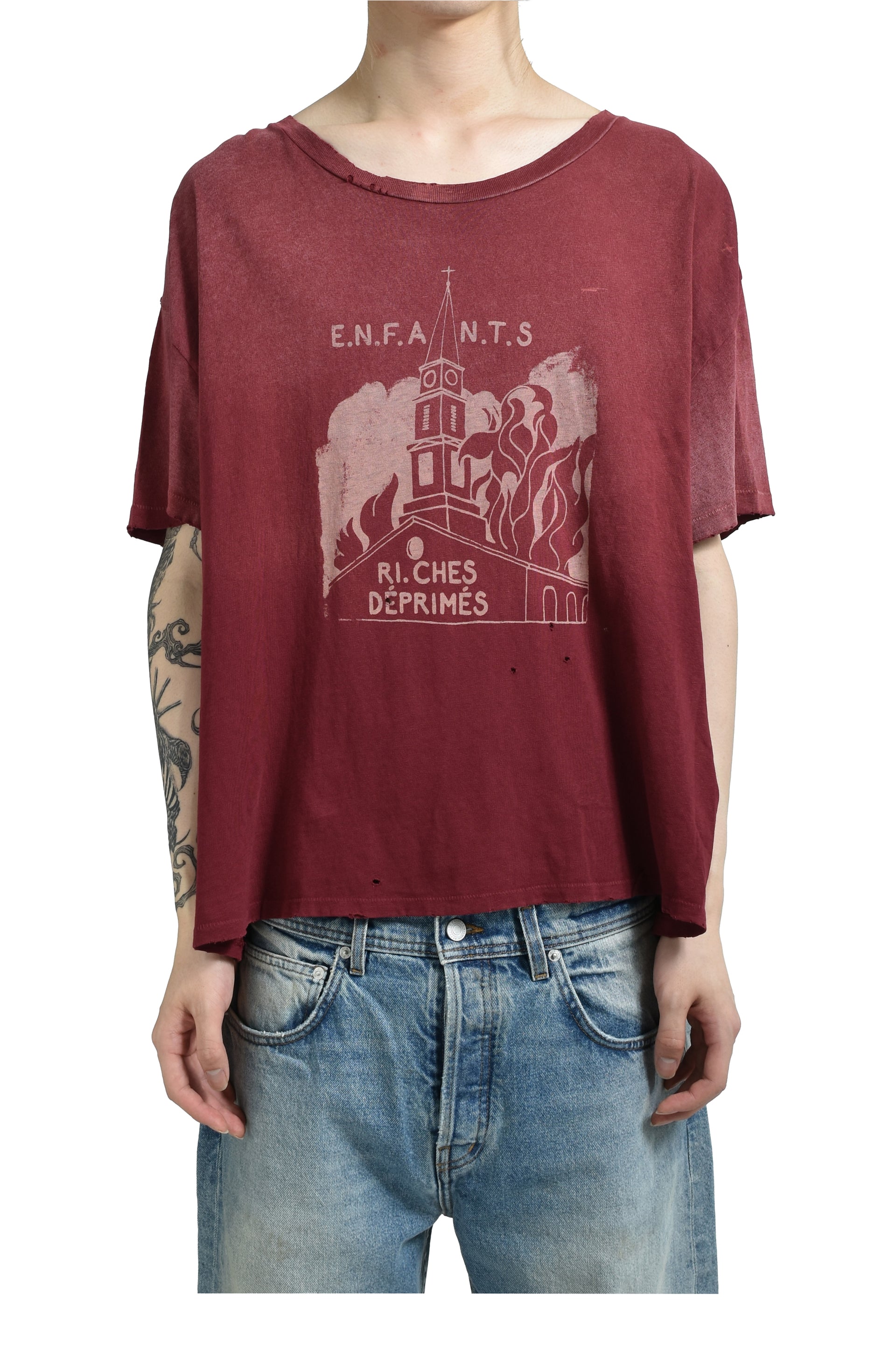 BURNING CHURCH T-SHIRT / D.SCARLET