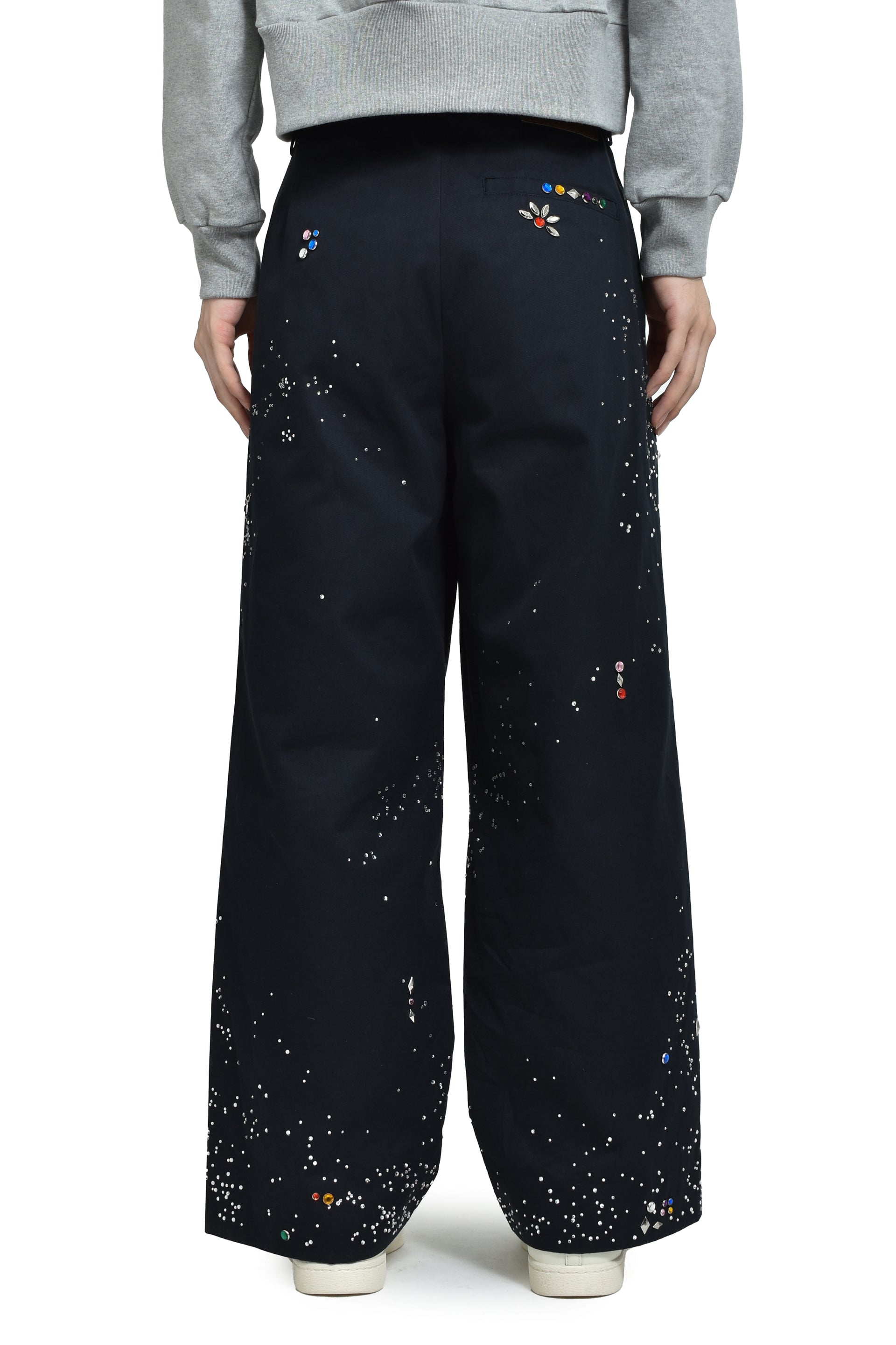 GALAXY STRAIGHT TROUSERS / DARK NVY