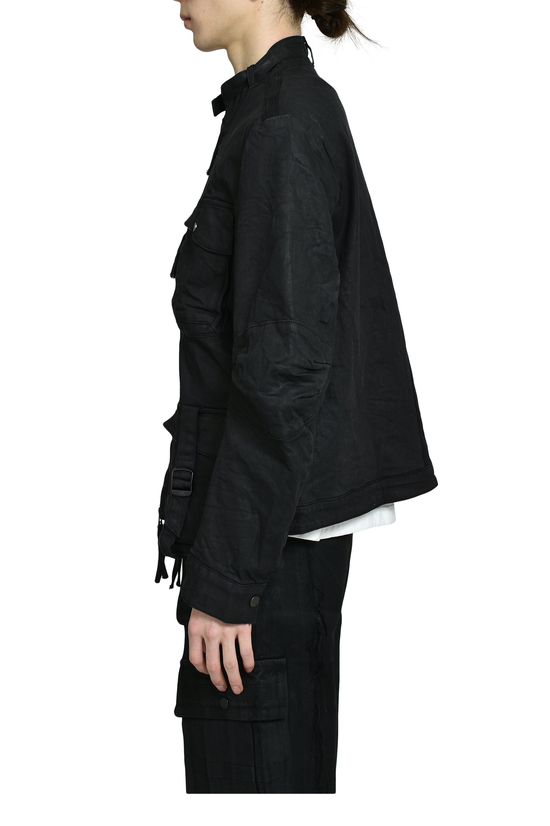 MILITARY CARGO JACKET / BLACK