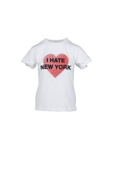I HATE NY T SHIRT KNIT / WHT