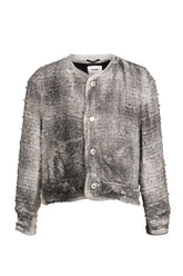 SMOG AIR STAINED TWEED JACKET / GRY