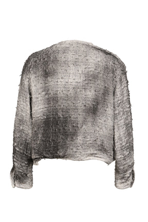 SMOG AIR STAINED TWEED JACKET / GRY