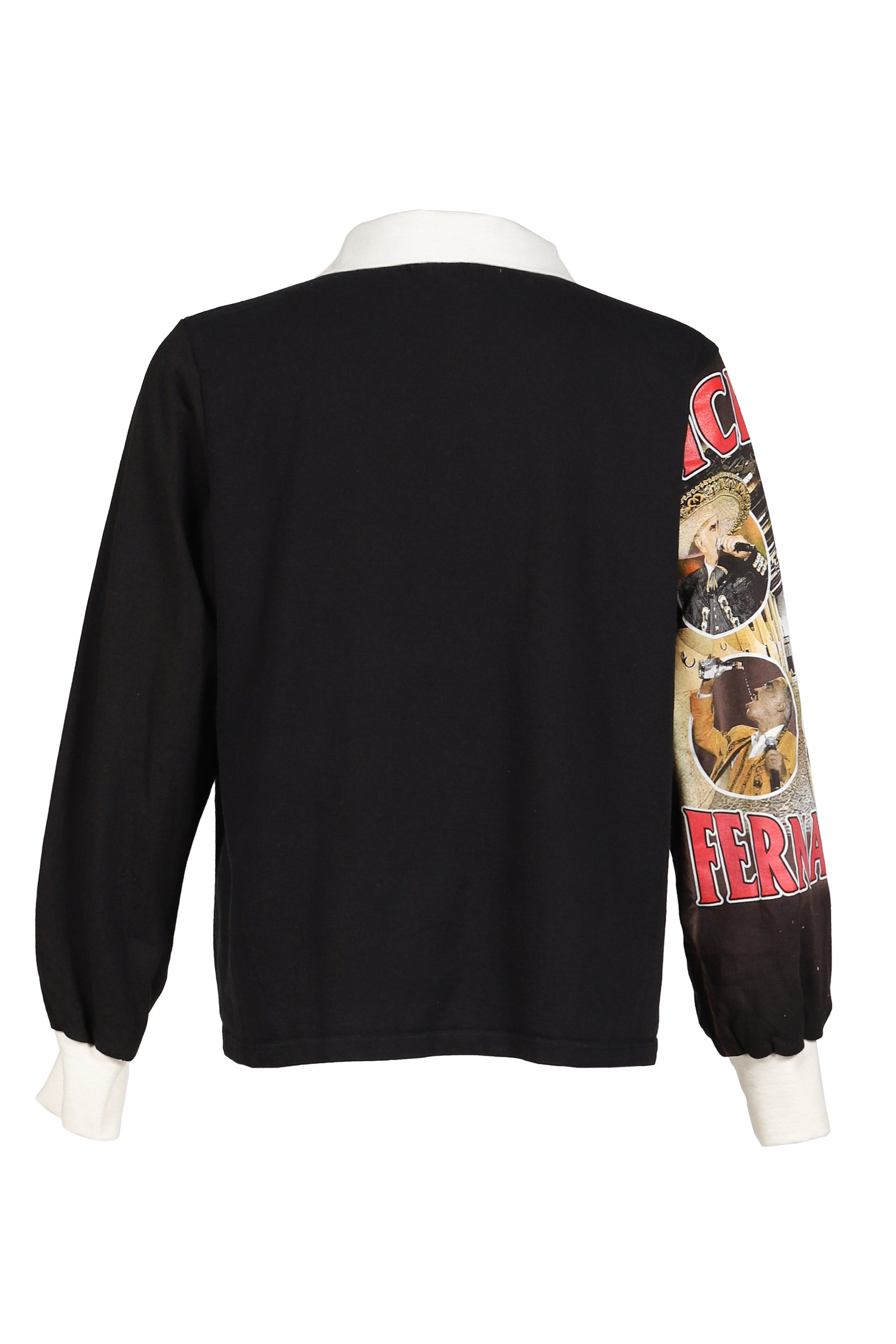 RUGBY TEE (UPCYCLED VINTAGE TEE) / BLK
