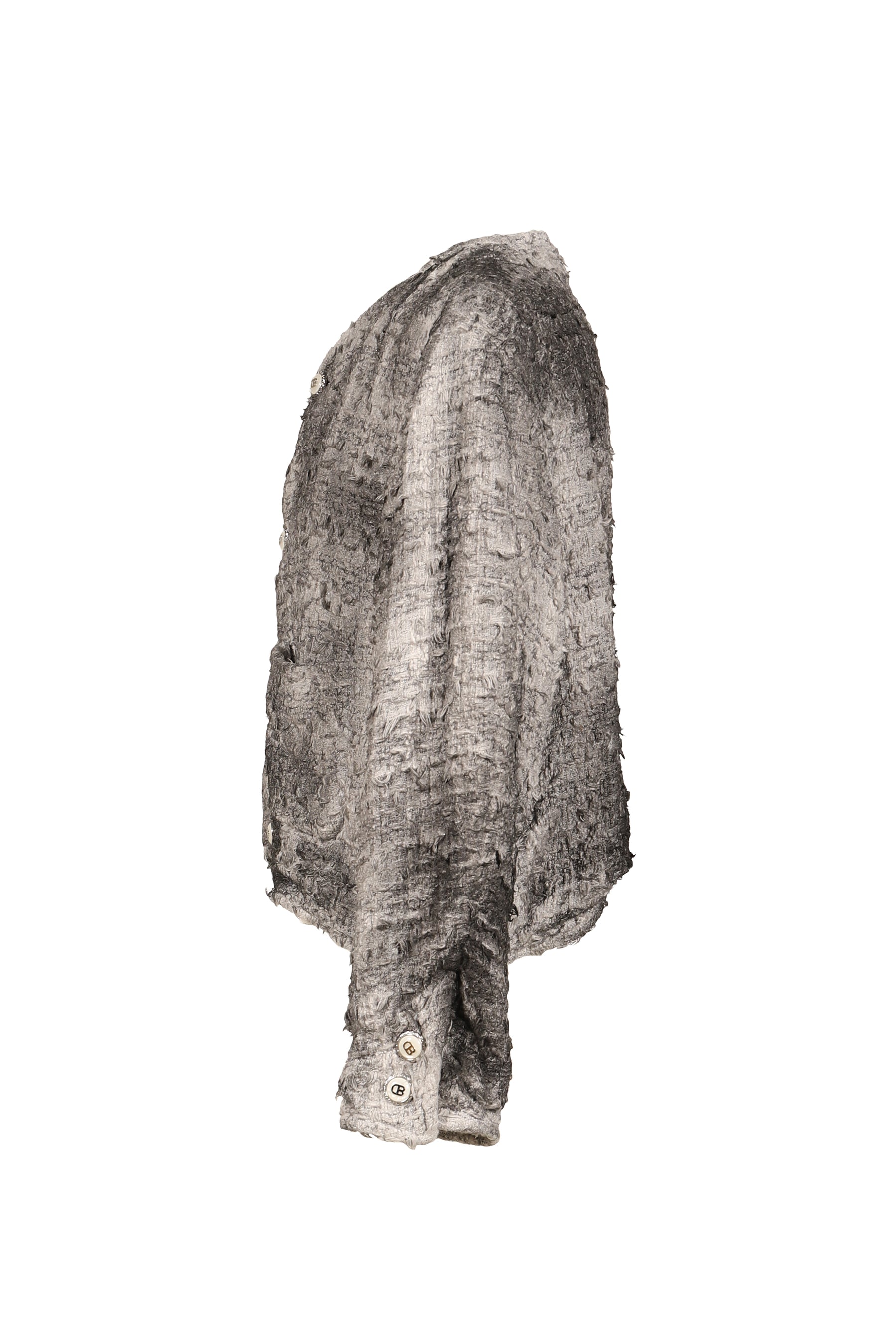 SMOG AIR STAINED TWEED JACKET / GRY
