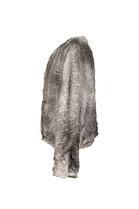 SMOG AIR STAINED TWEED JACKET / GRY