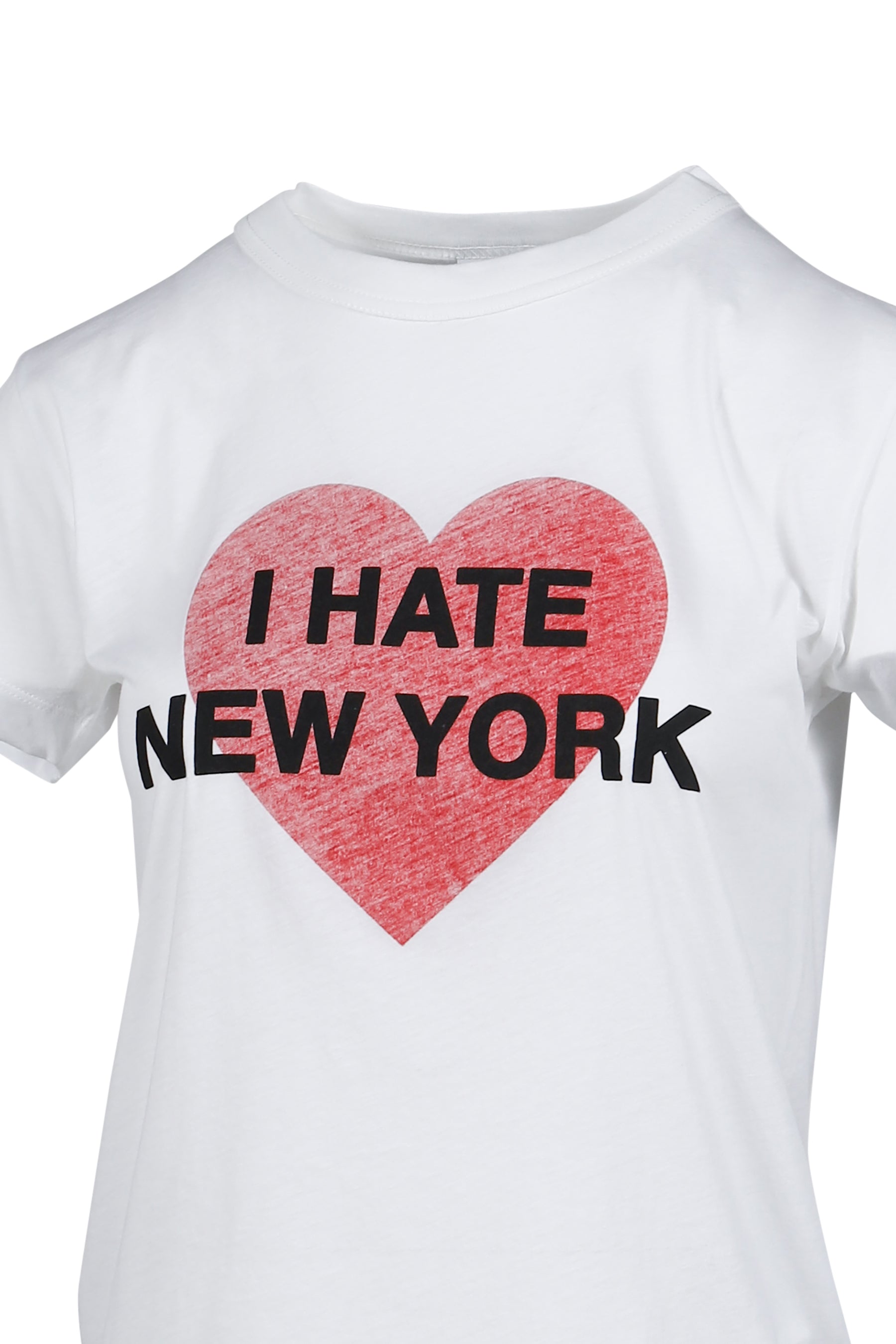I HATE NY T SHIRT KNIT / WHT