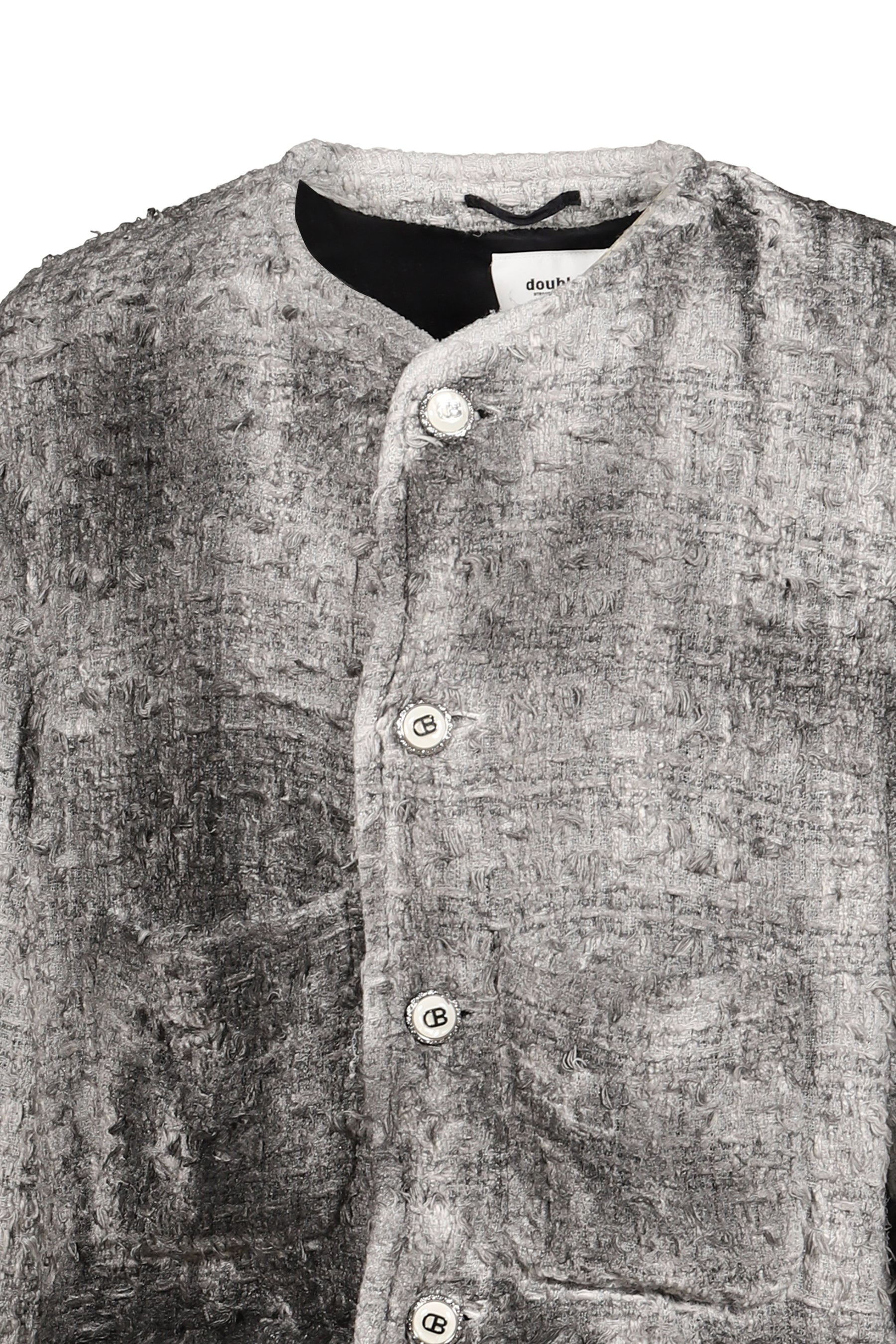 SMOG AIR STAINED TWEED JACKET / GRY