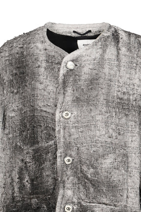 SMOG AIR STAINED TWEED JACKET / GRY