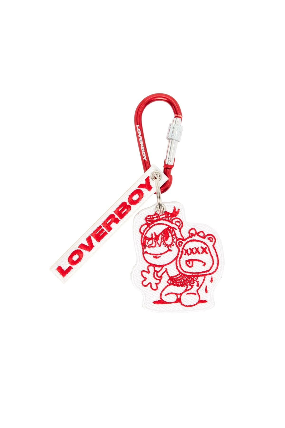 CHARACTER KEYRING / RED/WHT