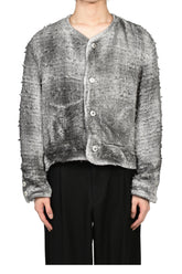 SMOG AIR STAINED TWEED JACKET / GRY