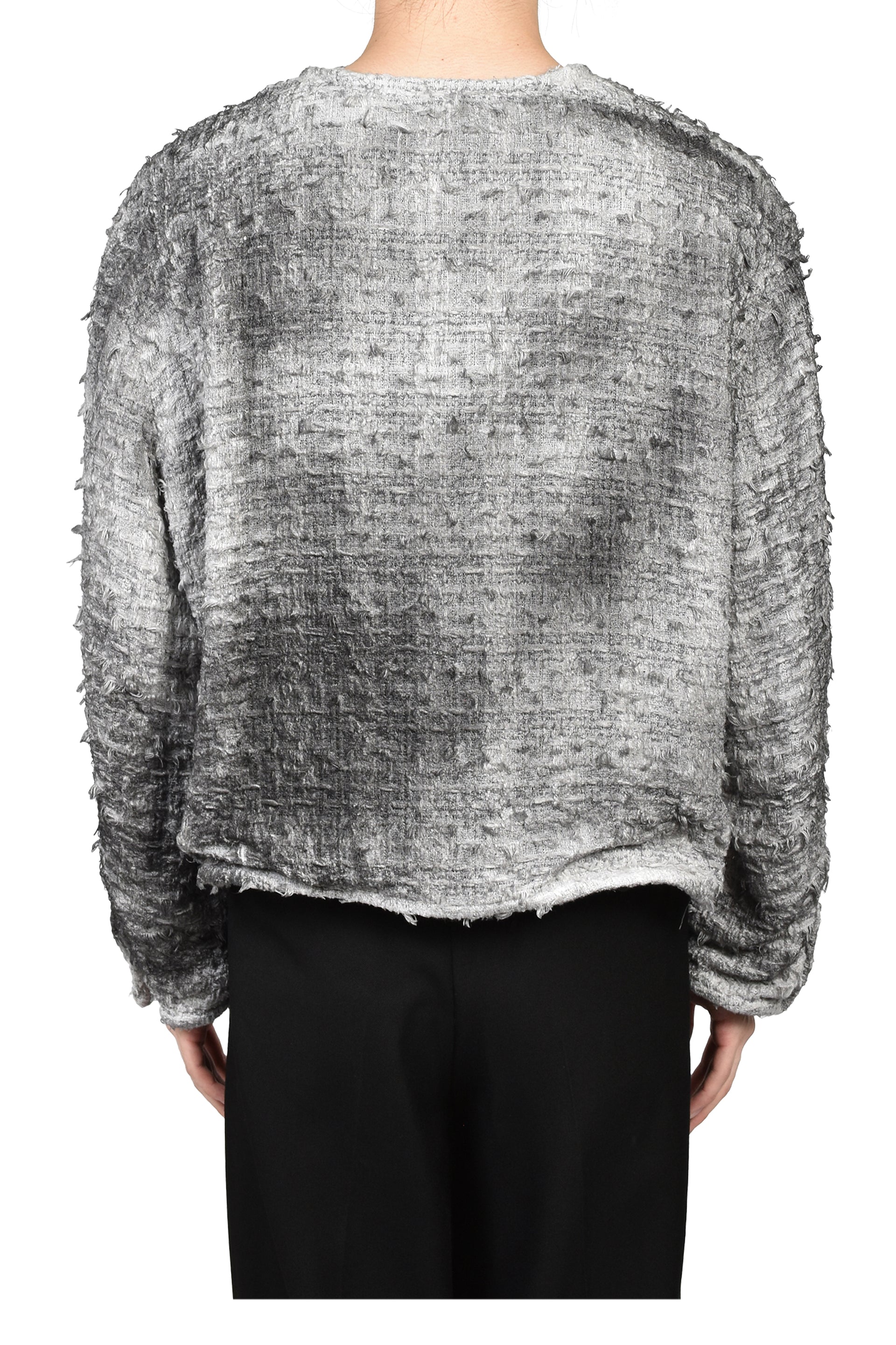 SMOG AIR STAINED TWEED JACKET / GRY