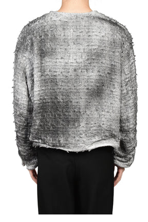 SMOG AIR STAINED TWEED JACKET / GRY