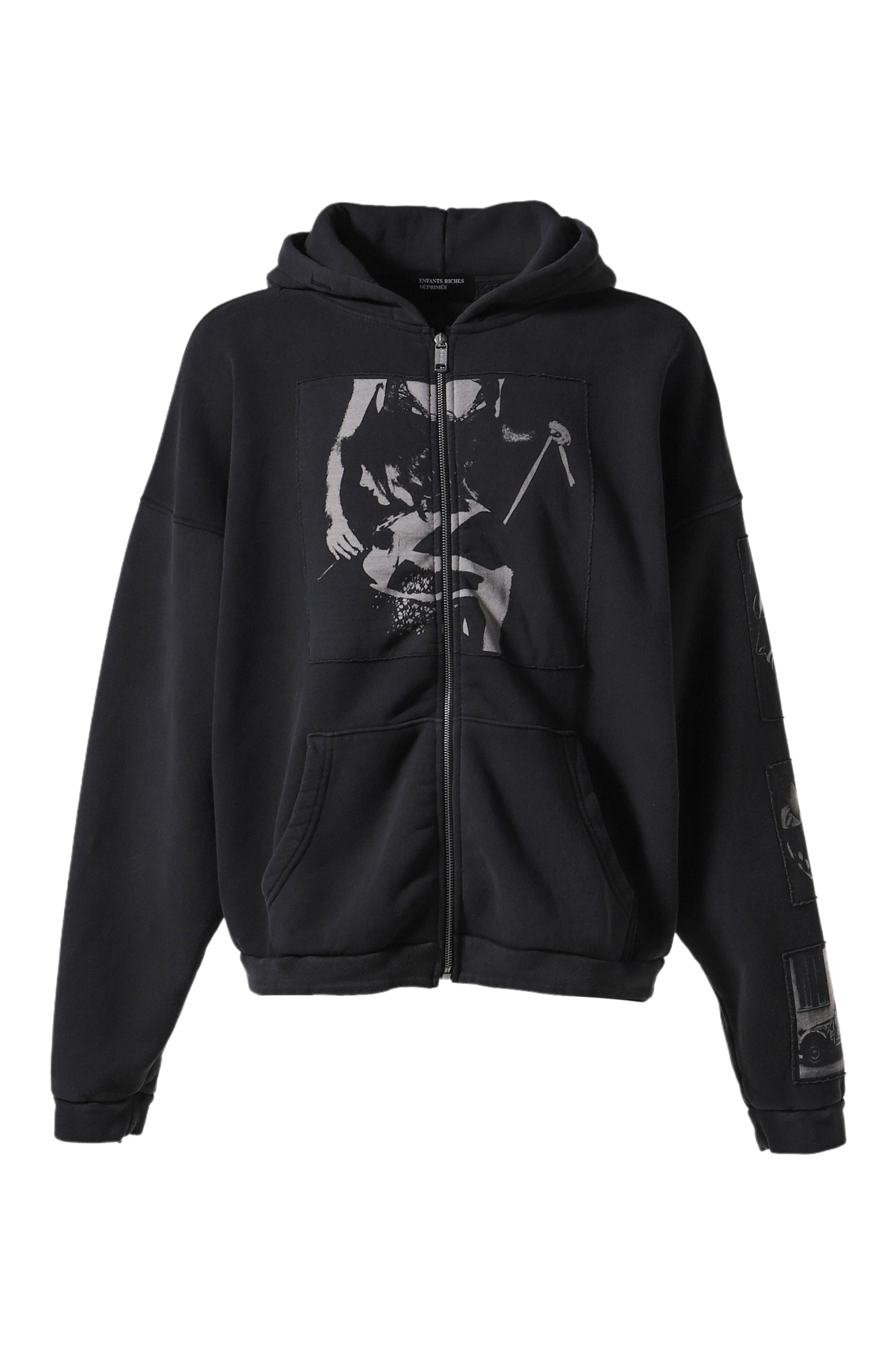 ASPHYXIATION ASSEMBLAGE ZIP HOODIE / BLK