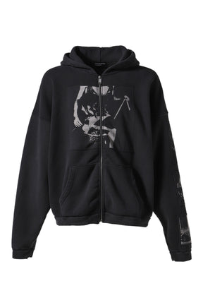 ASPHYXIATION ASSEMBLAGE ZIP HOODIE / BLK