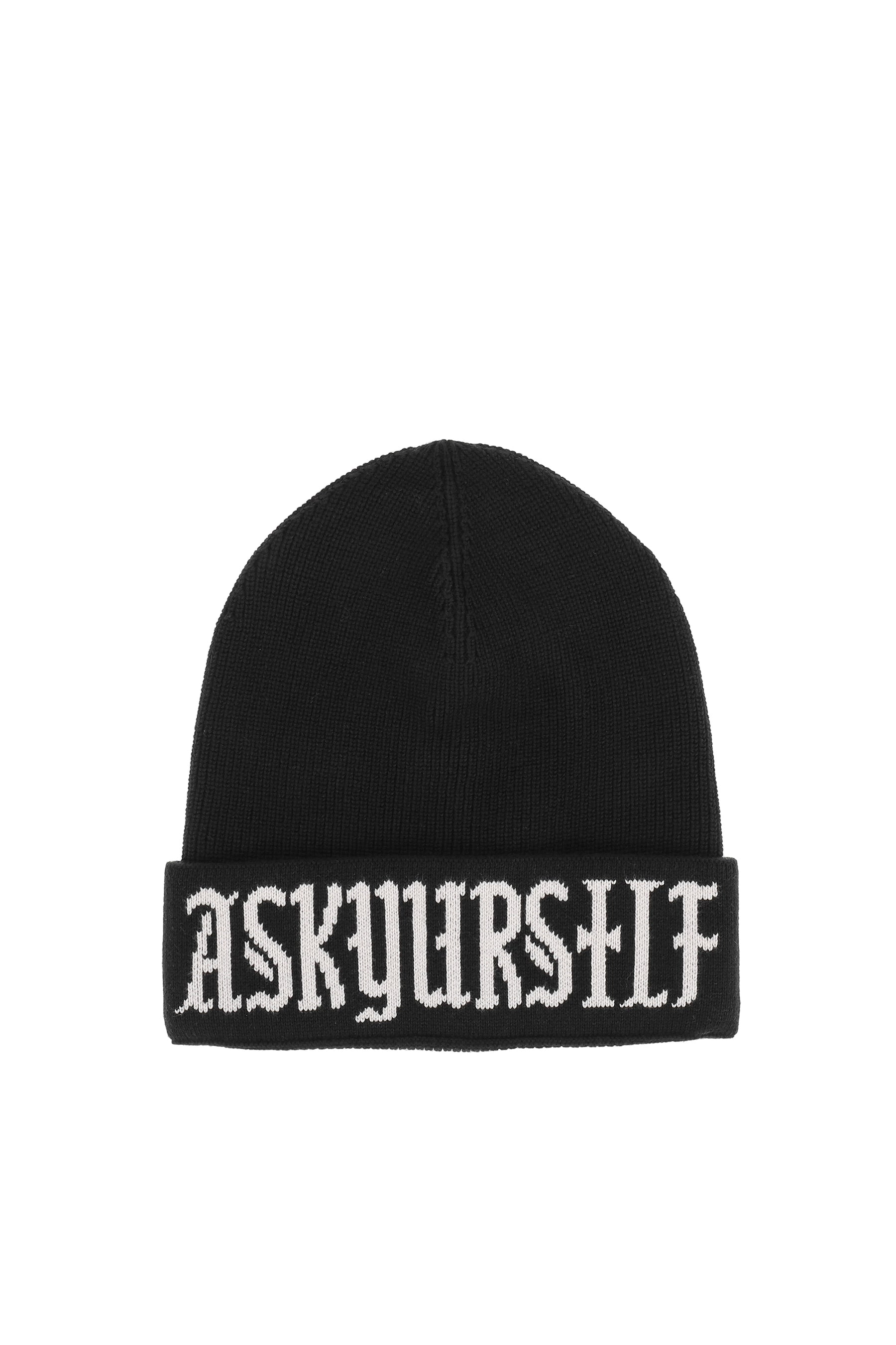 ASKYURSELF CROSS BEANIE / BLK