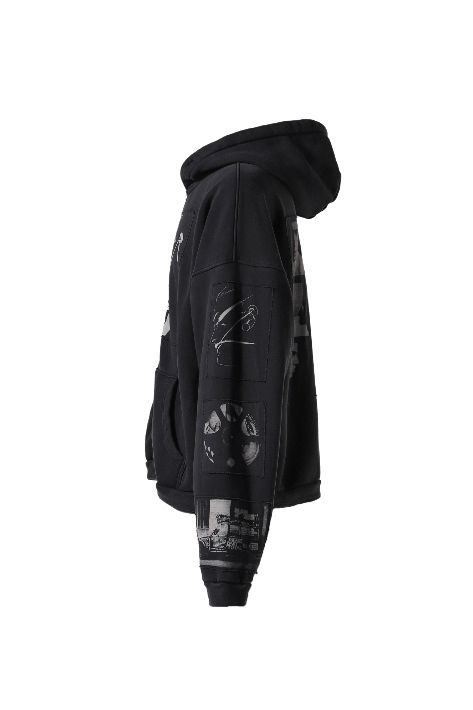 ASPHYXIATION ASSEMBLAGE ZIP HOODIE / BLK