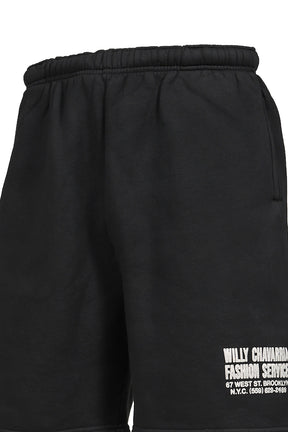 "FASHION SERVICES" - BUFFALO SWEATSHORT / BLK