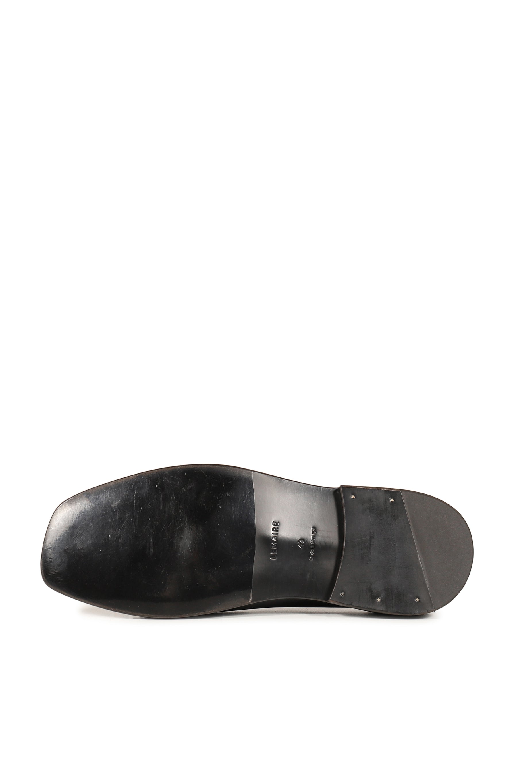 FLAT PIPED SLIPPERS / BLK  D.CHOCOLATE