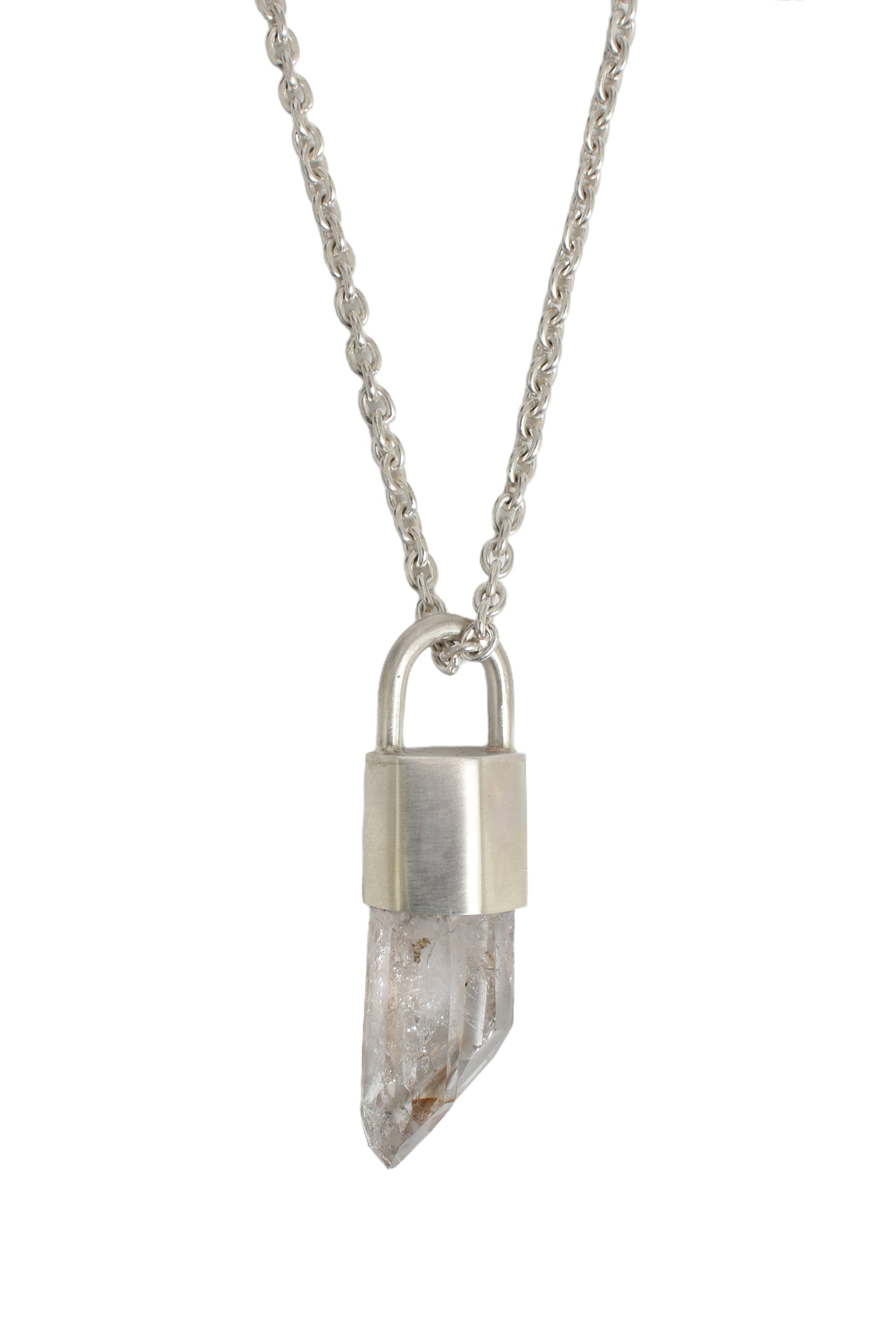 TALISMAN NECKLACE (MONDOQUARTZ, MA+QQ) / SIL