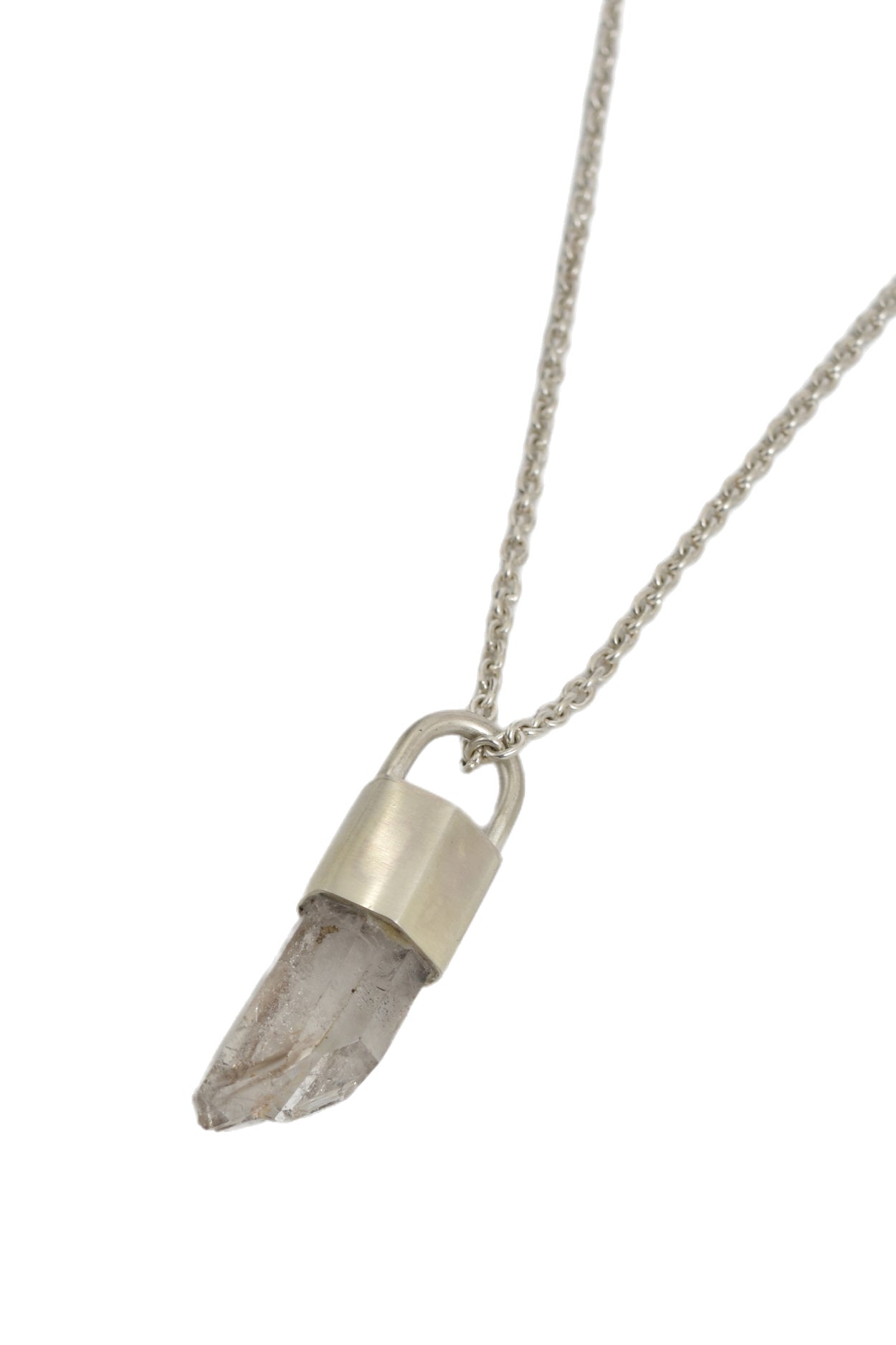 TALISMAN NECKLACE (MONDOQUARTZ, MA+QQ) / SIL