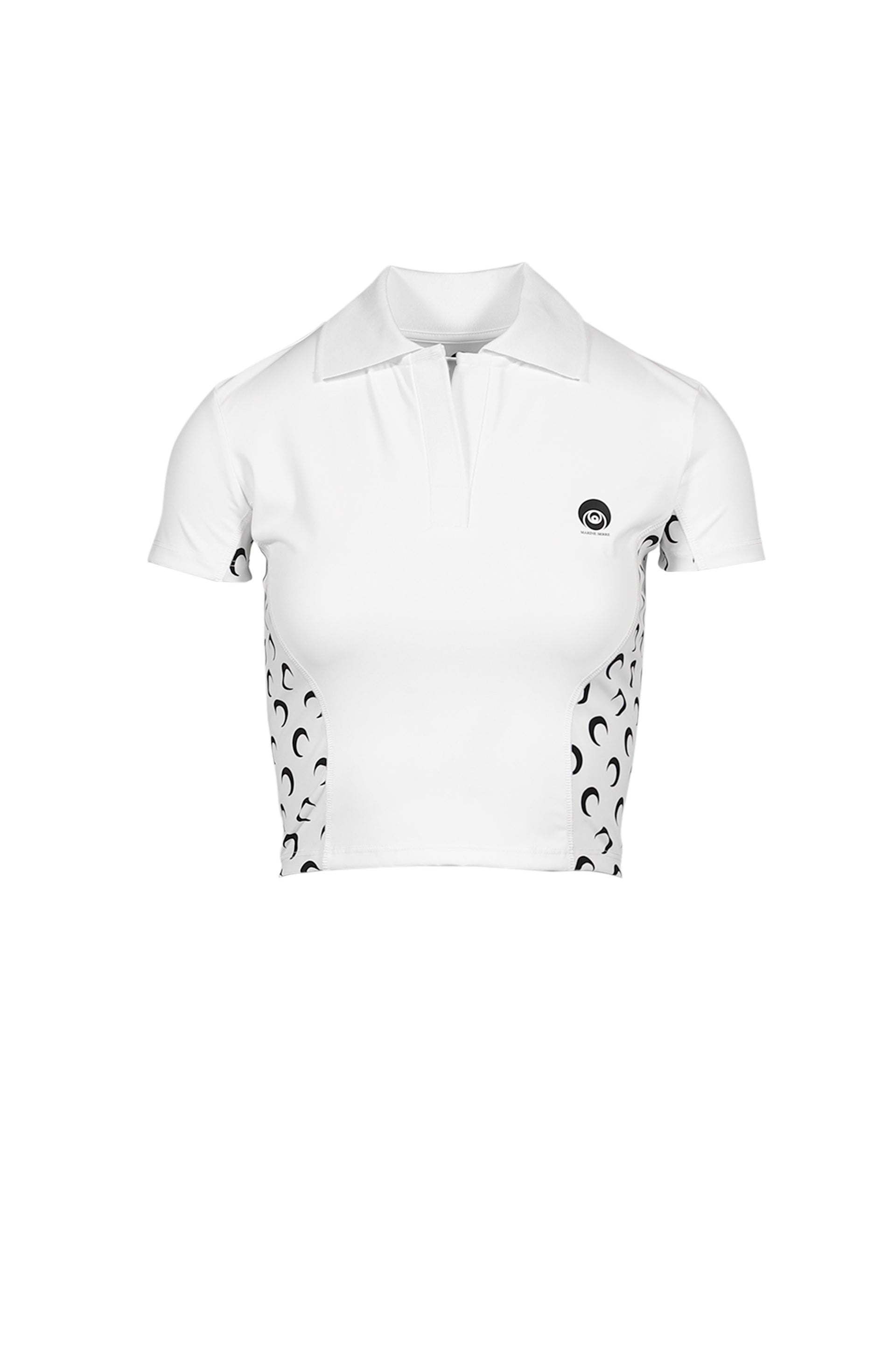 ATHLEISURE TENNIS SS POLO TOP / WHT