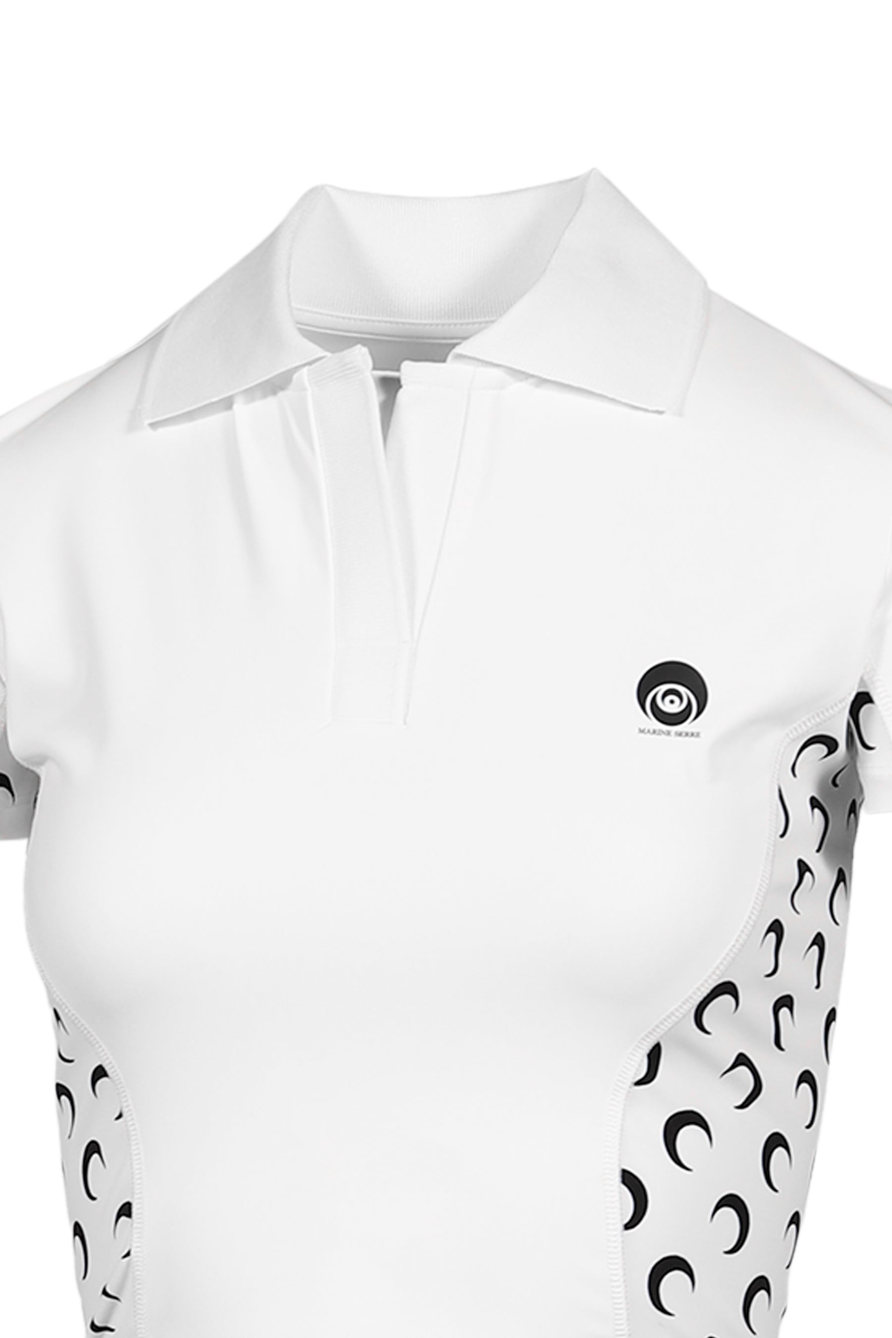 ATHLEISURE TENNIS SS POLO TOP / WHT