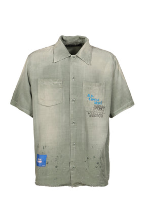 ALTA CIENEGA S/S BUTTON DOWN SHIRT / GRE