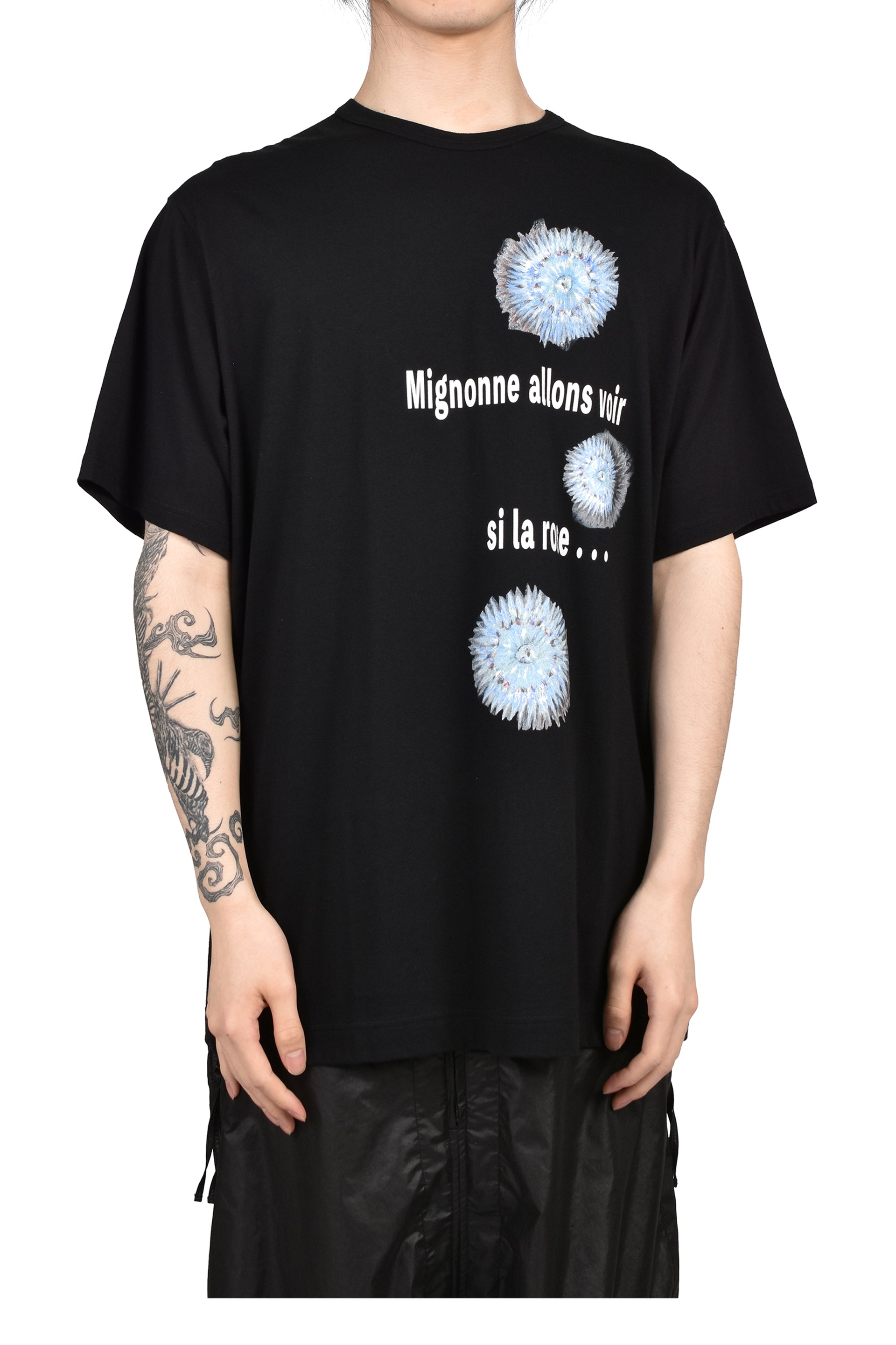 S/S PRINT T-SHIRT / BLK