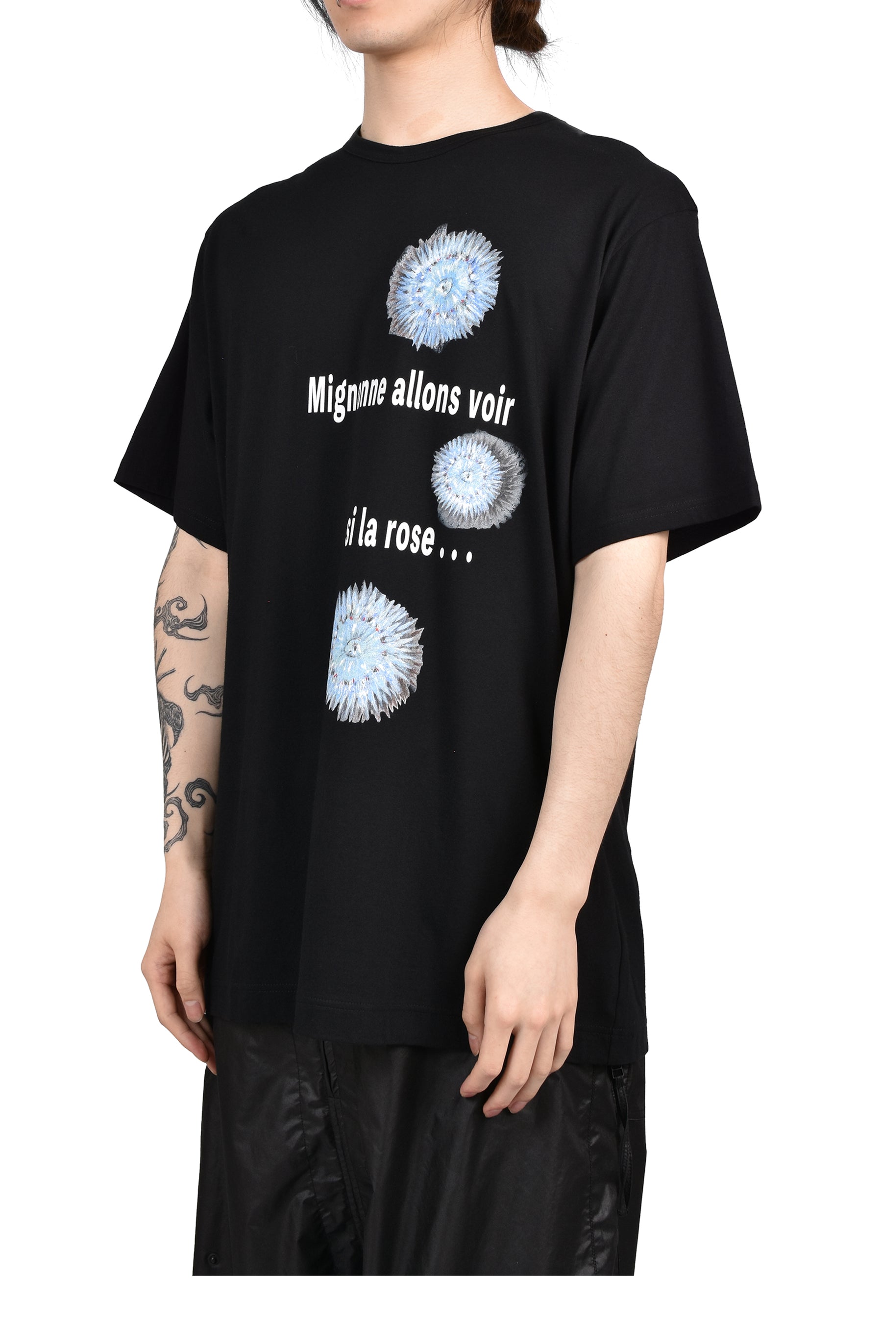 S/S PRINT T-SHIRT / BLK
