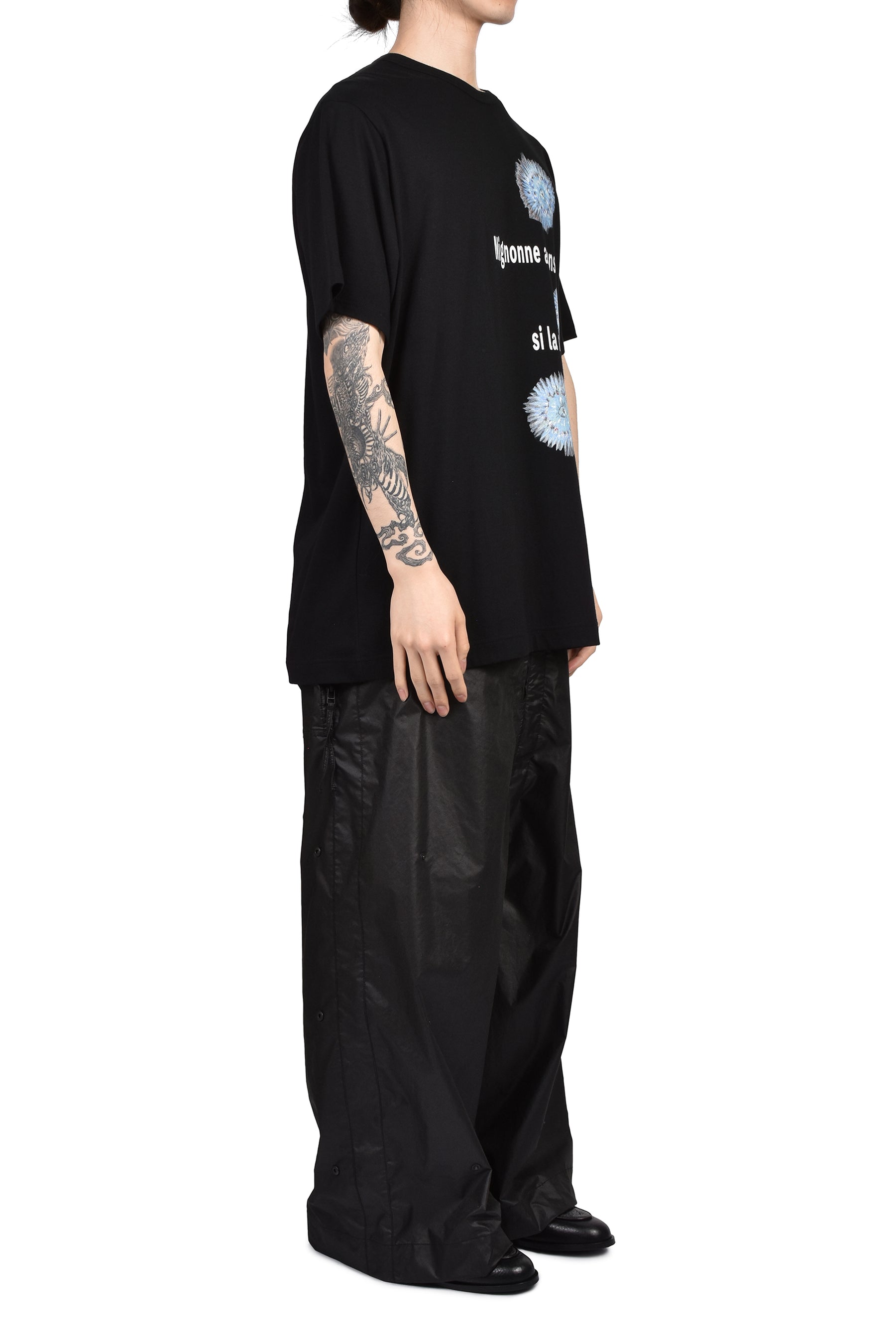 S/S PRINT T-SHIRT / BLK