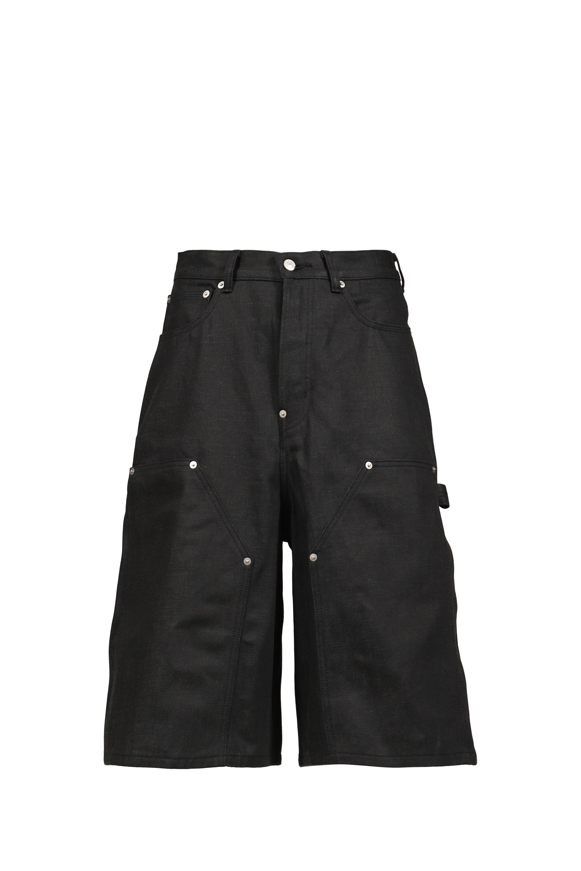 RH SUPER BAGGY DOUBLE KNEE SHORTS / RAW BLK