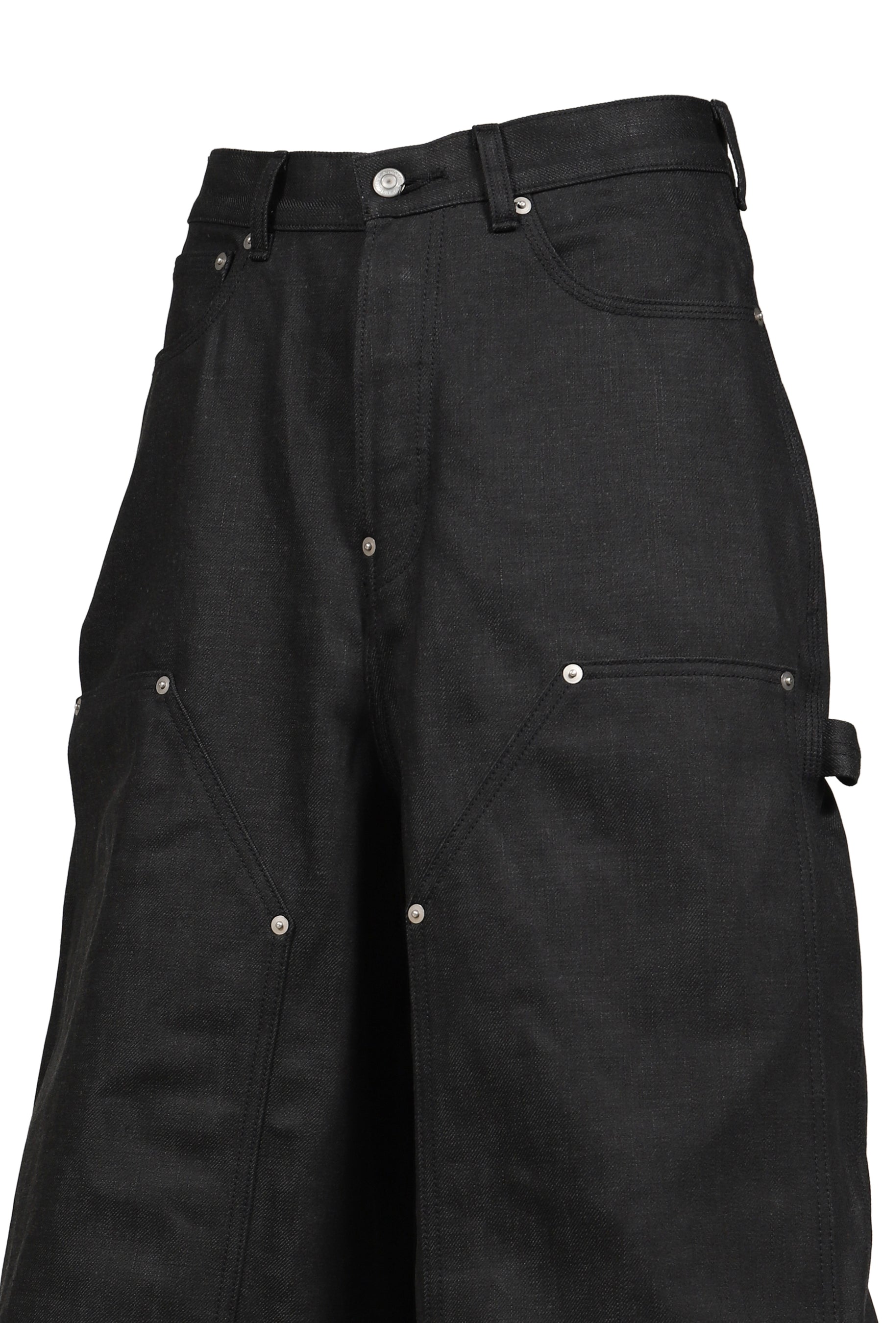 RH SUPER BAGGY DOUBLE KNEE SHORTS / RAW BLK