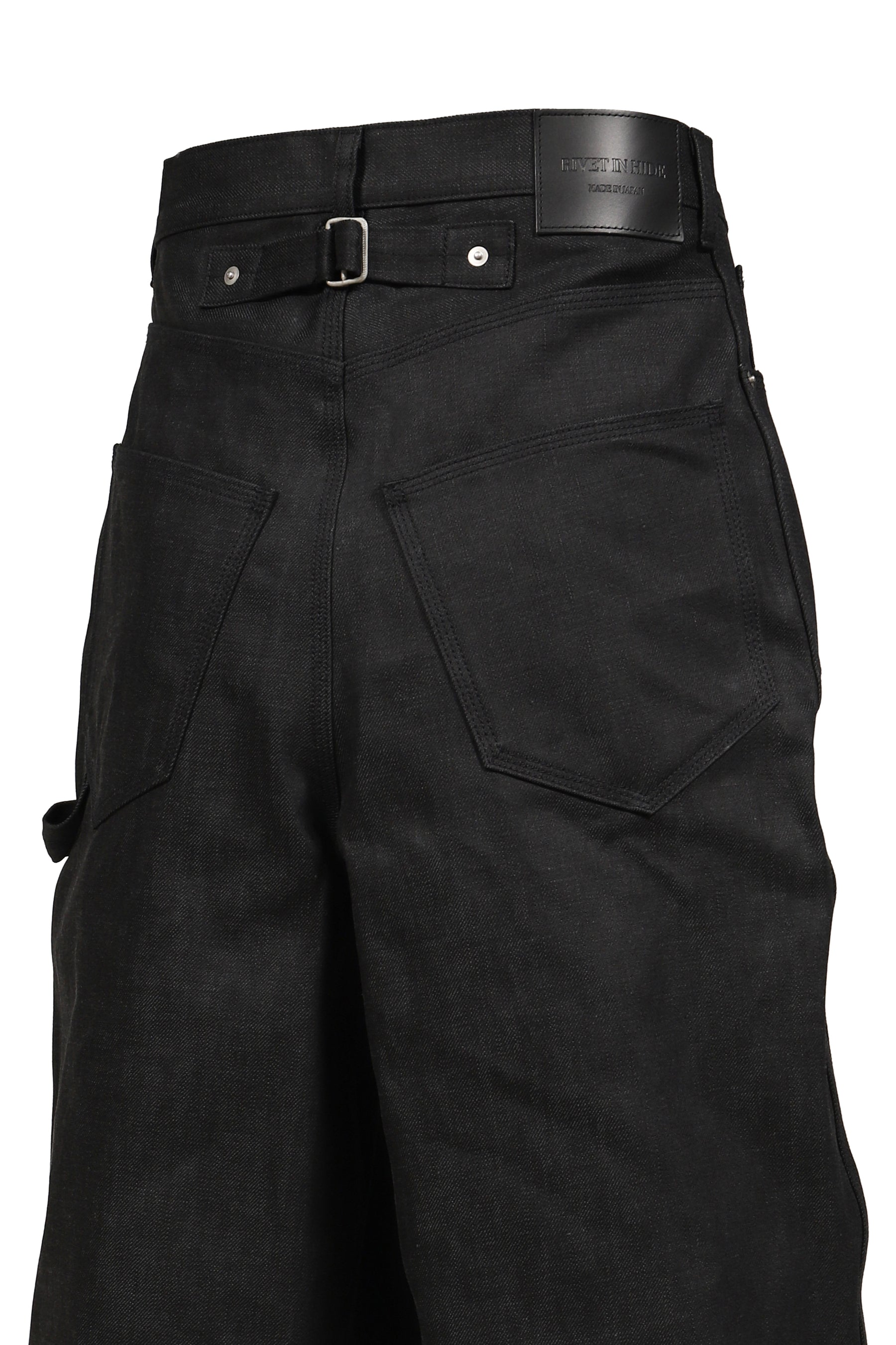 RH SUPER BAGGY DOUBLE KNEE SHORTS / RAW BLK