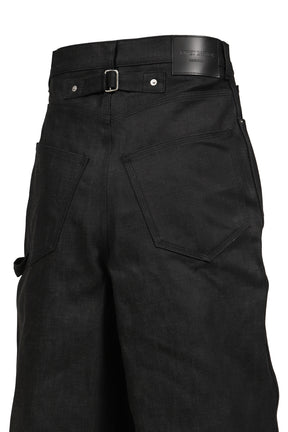 RH SUPER BAGGY DOUBLE KNEE SHORTS / RAW BLK