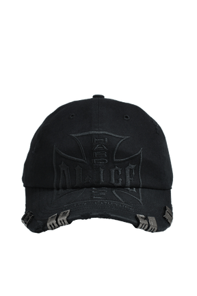ALICE HOLLYWOOD アリス ハリウッド SS26 MOTO COUTURE CAP / BLK BLK