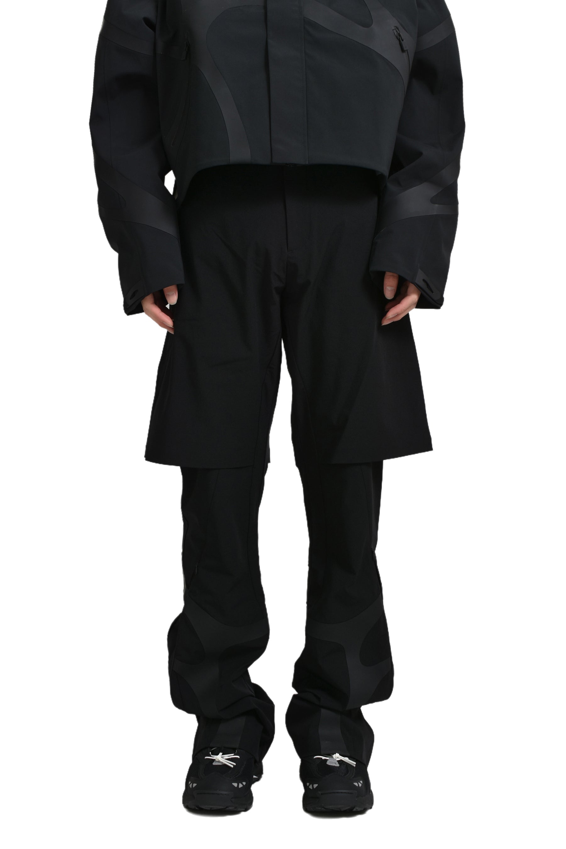 LAYERED TECHNICAL TROUSERS / BLK