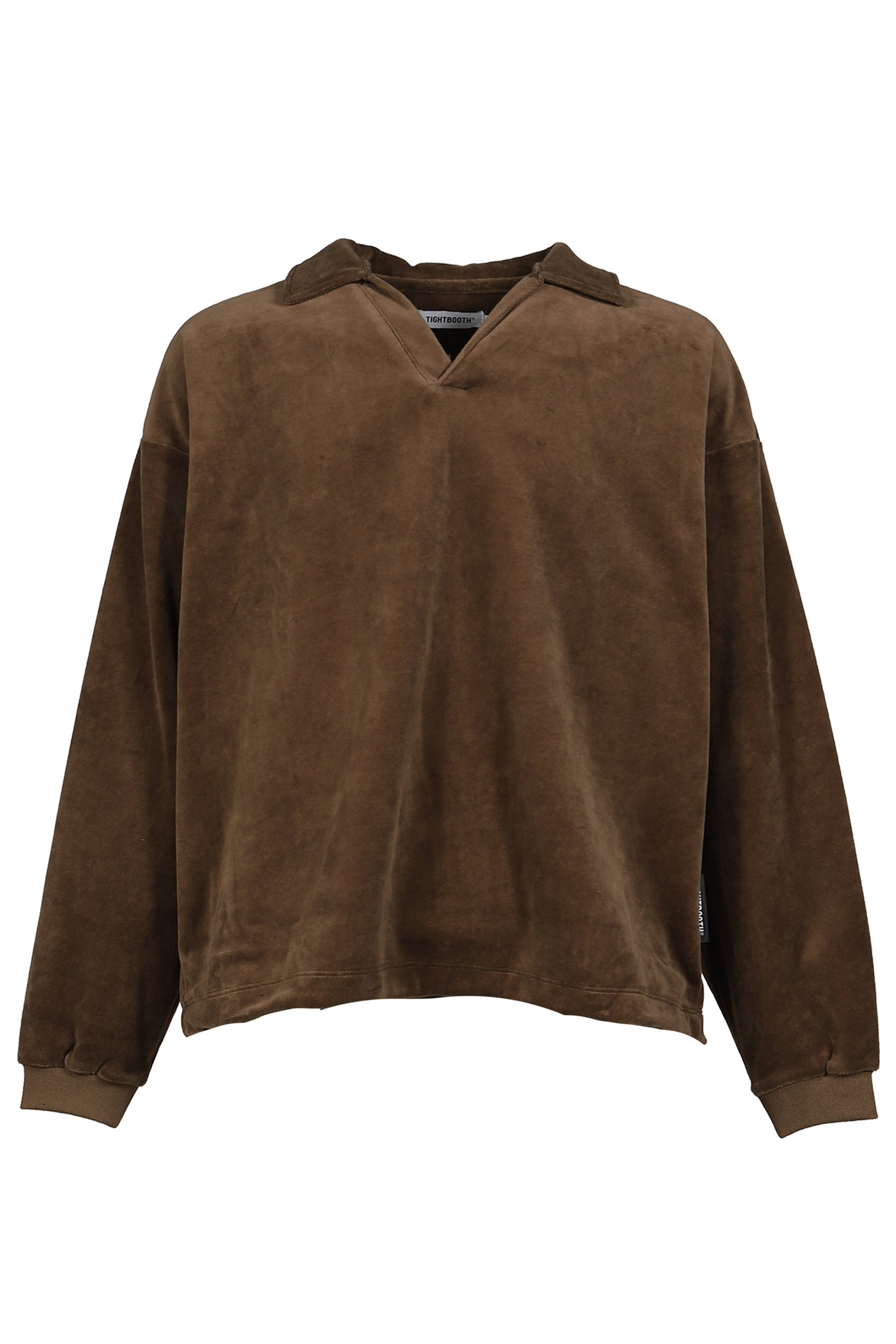 トップス TIGHTBOOTH TBPR SKIPPER VELOUR L/S SHIRT TIGHTBOOTH タイトブース SS26 TBPR / SKIPPER VELOUR L/S SHIRT / OLV