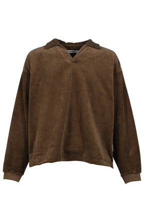 トップス TIGHTBOOTH TBPR SKIPPER VELOUR L/S SHIRT TIGHTBOOTH TBPR / SKIPPER VELOUR L/S SHIRT / OLV - NUBIAN