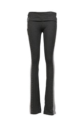 FOLDOVER STUDDED TROUSER / BLK GRY