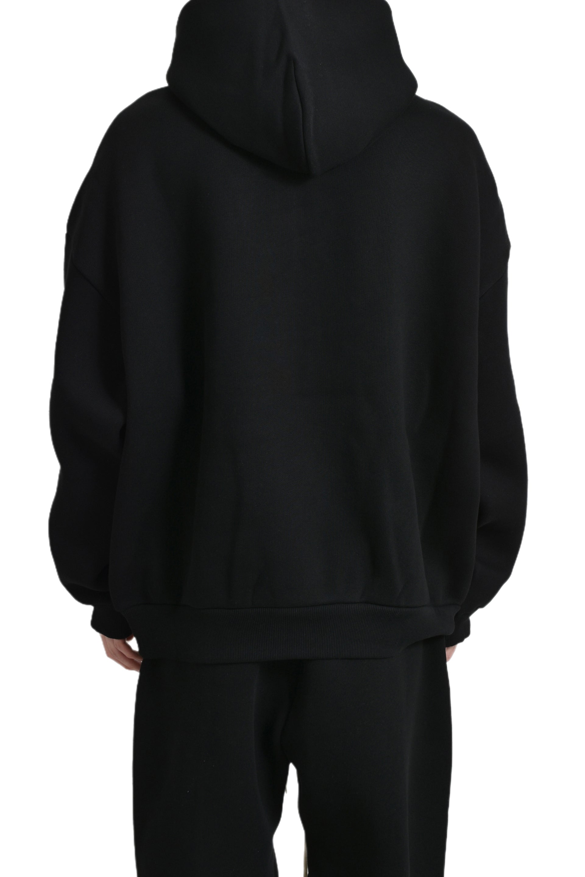 HALF ZIP HOODIE / BLACK 