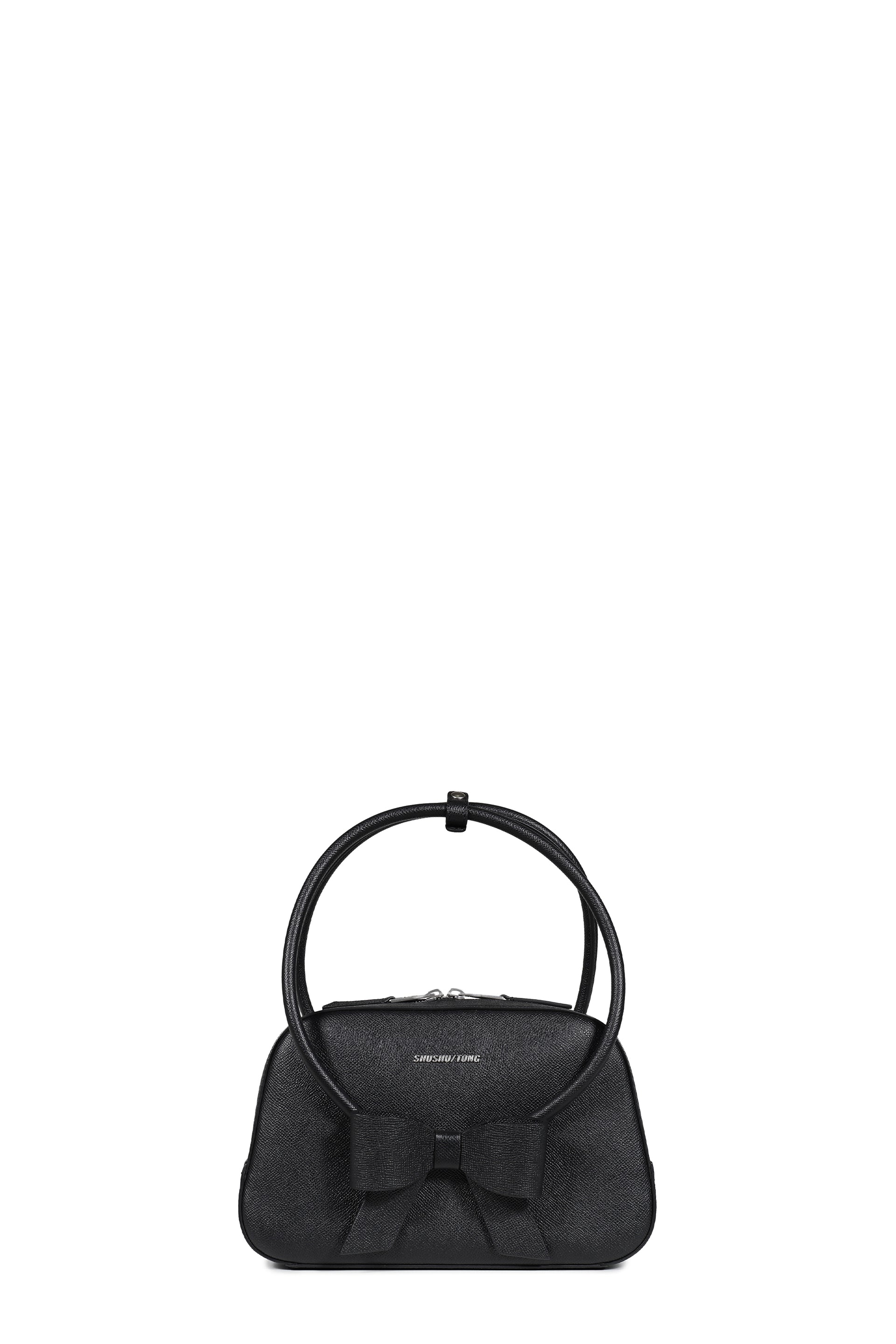 BOW RING HANDLE BAG / BLK